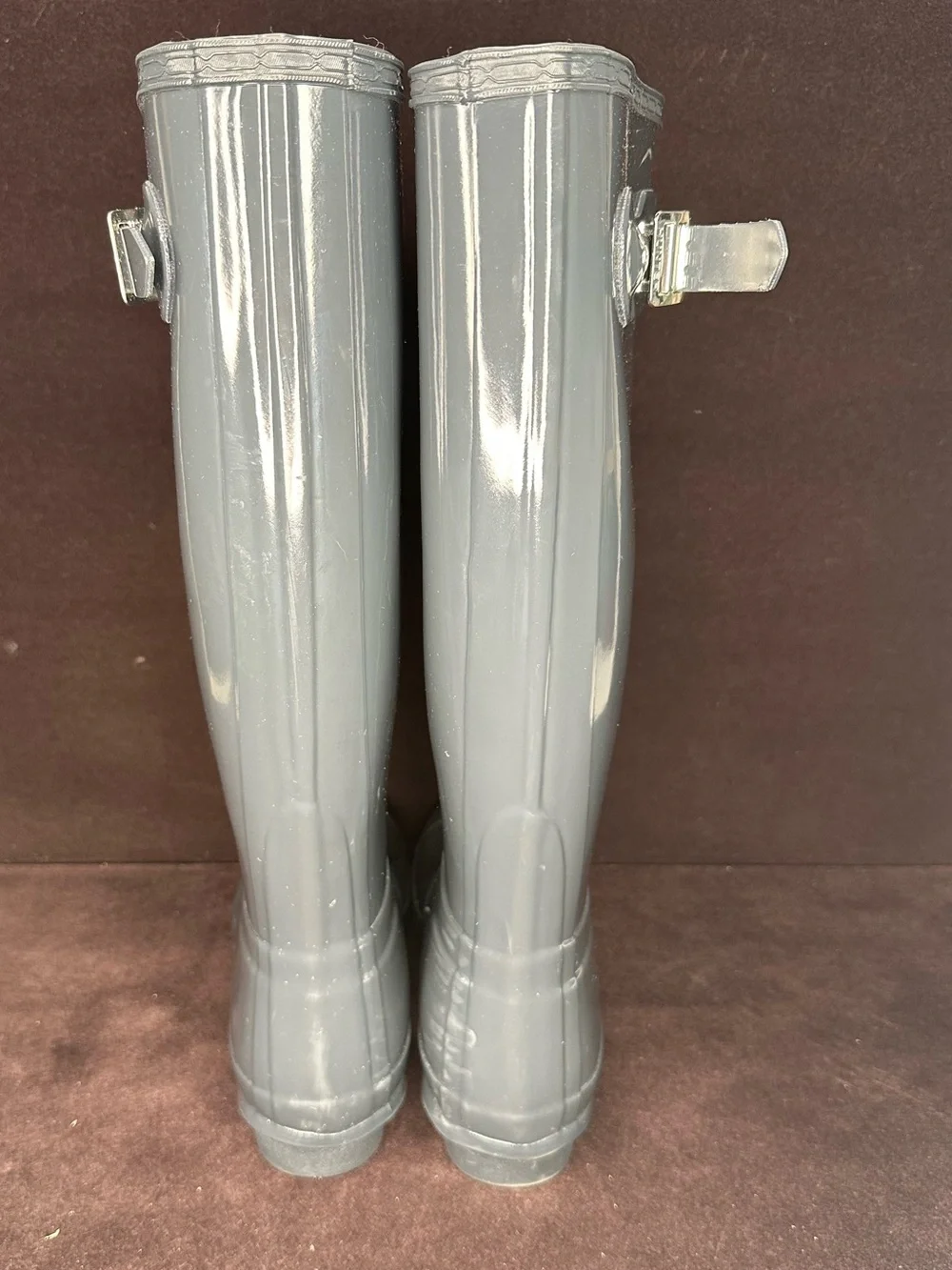 Hunter Glossy Black Tall Rain Boots